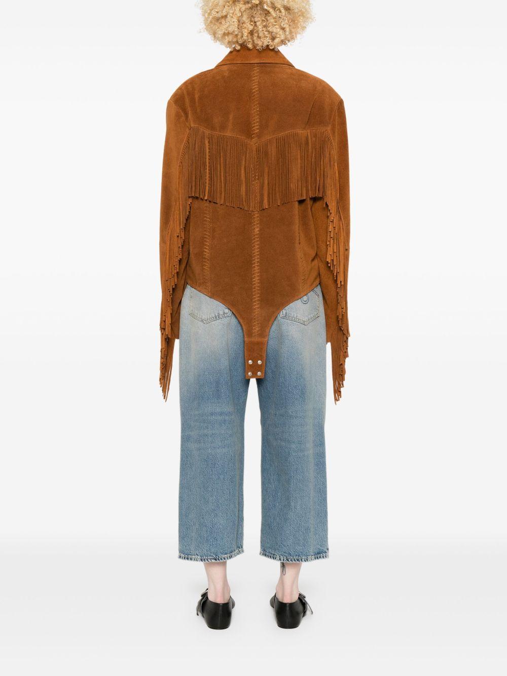 suede fringed jacket Product Image
