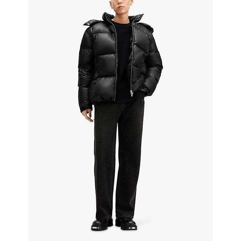 ALLSAINTS Lupin Recycled Quilted Puffer Jacket In Faded Black Product Image