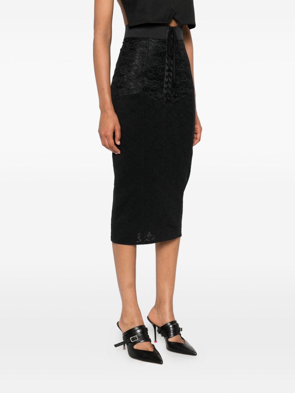 lace-up midi skirt Product Image