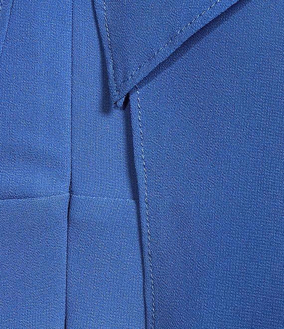 Jessica Howard Plus Size Long Ruffle Rosette Chiffon Dress Product Image