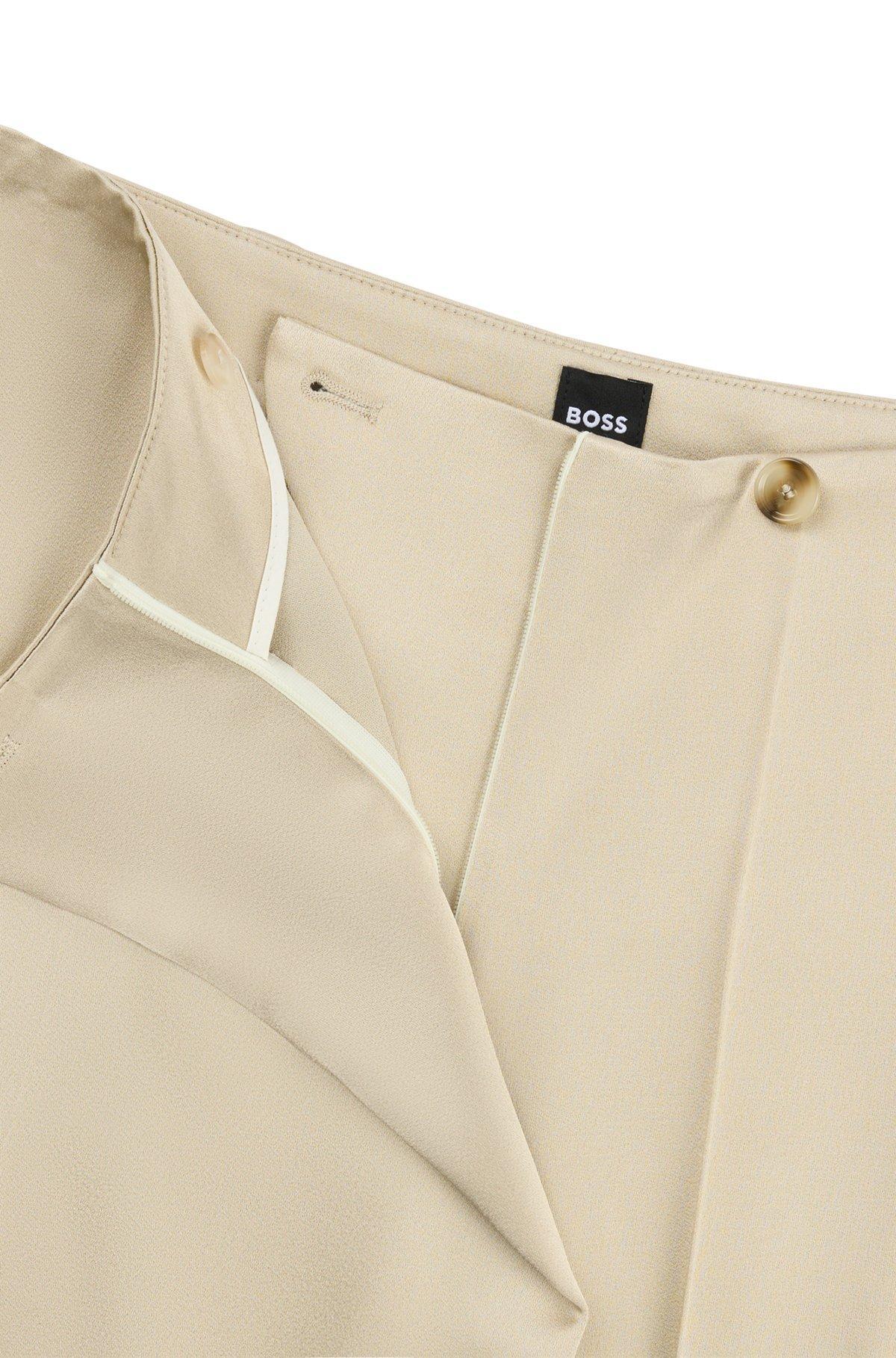 Regular-fit wide-leg trousers with wrap effect Product Image