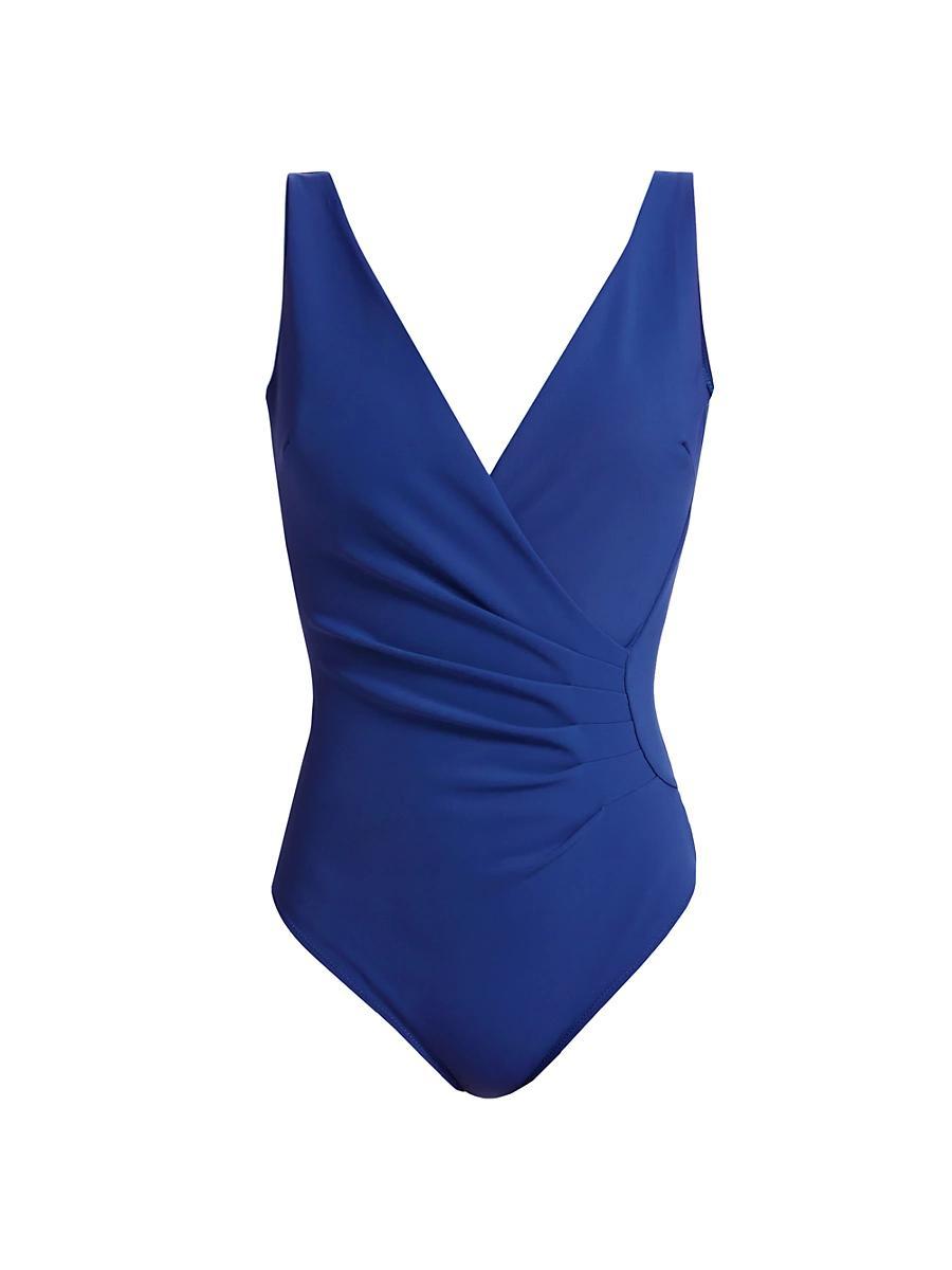 Womens Verde Surplice One-Piece Swimsuit Product Image