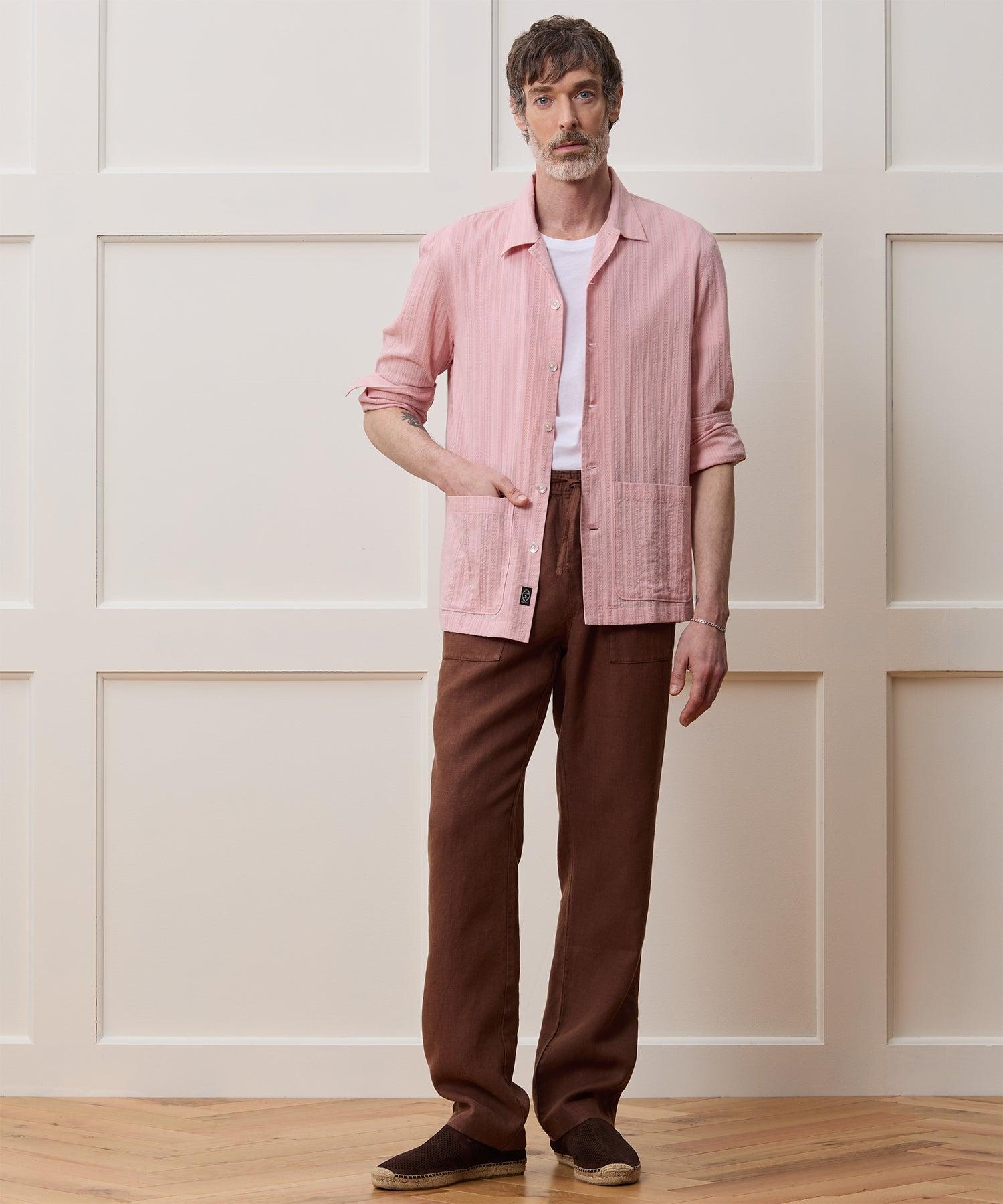 Straight Fit Linen Beach Pant Product Image