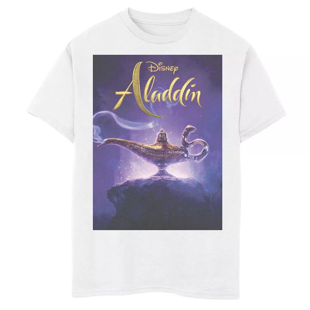 Disneys Aladdin Mens Lamp Poster Graphic Tee Product Image