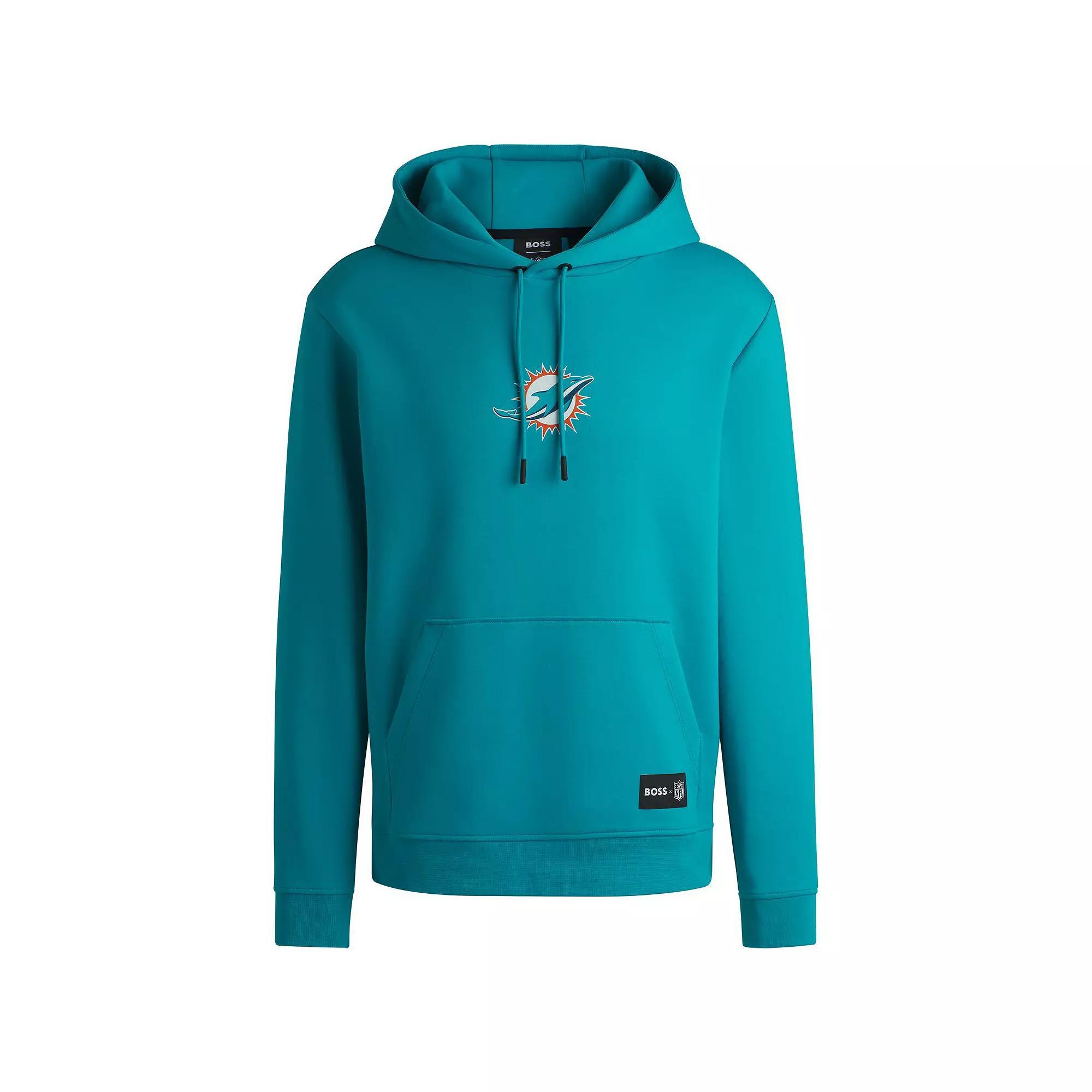 Unisex HUGO BOSS Aqua Miami Dolphins Woodson Tri-Blend Hoodie, Adult Unisex,  Product Image