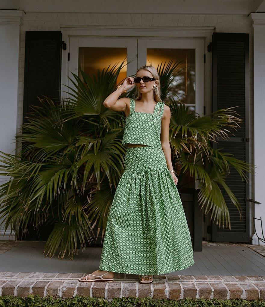 Antonio Melani x Style by Simkins Charlotte Printed Poplin Top & Skirt Set Product Image