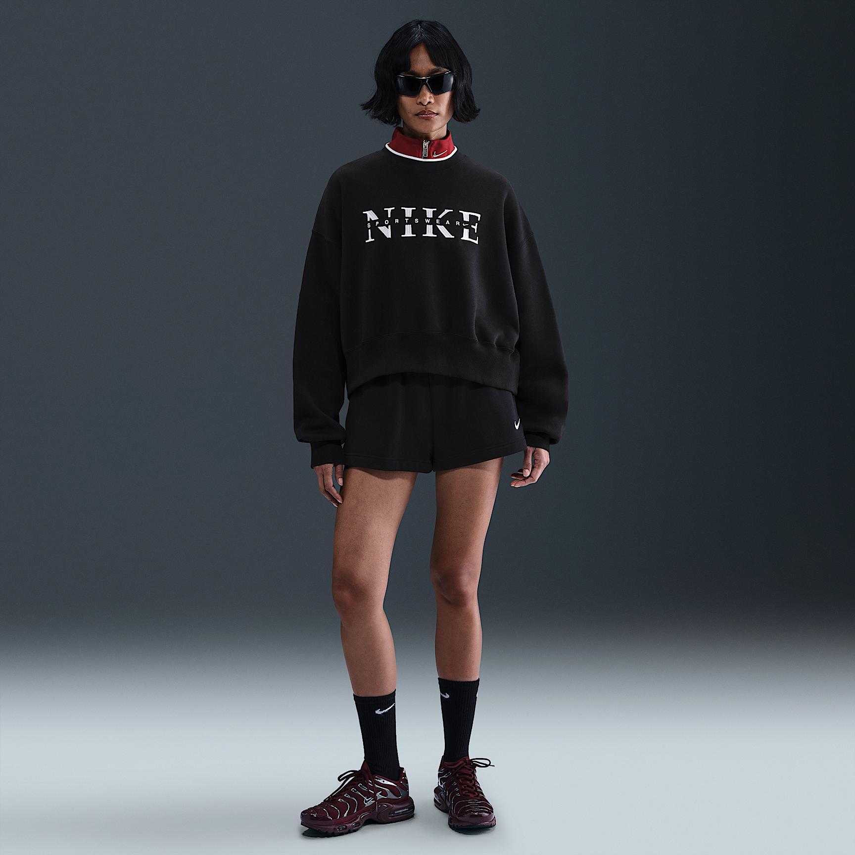 Womens Nike Sportswear Phoenix Fleece Oversized Crew-Neck Sweatshirt | IH4056-063 Product Image