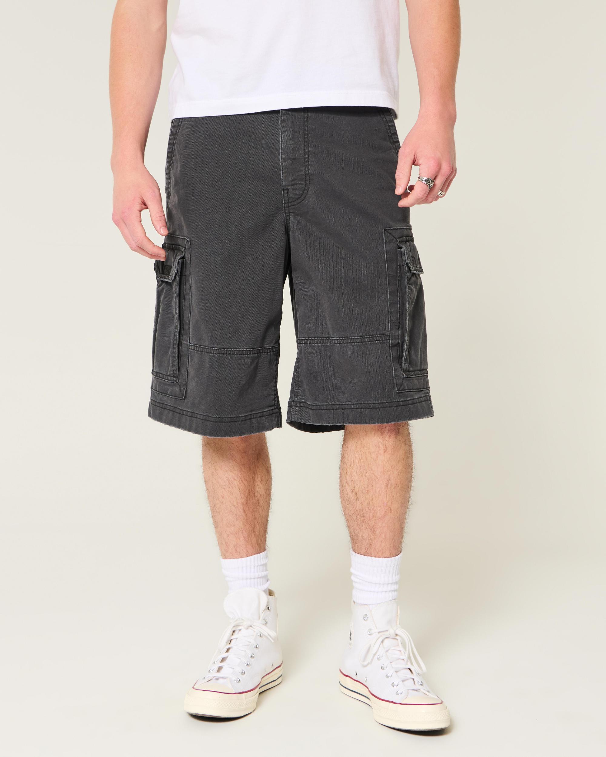 At-the-Knee Baggy Cargo Shorts Product Image