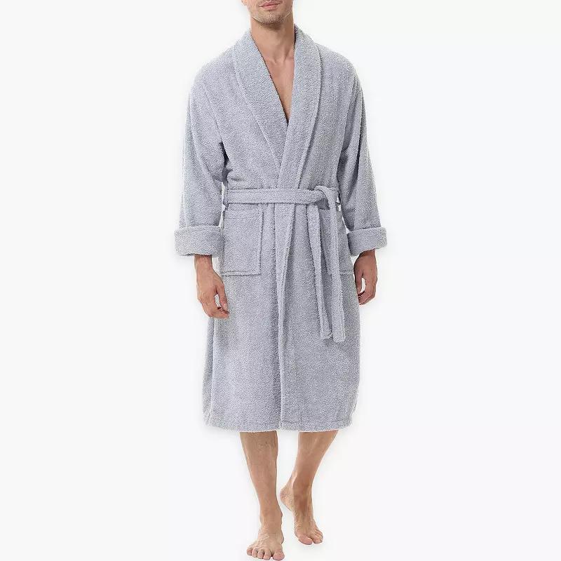 Men's INK+IVY Cotton Terry Robe, Size: XS/Small, Med Blue Product Image