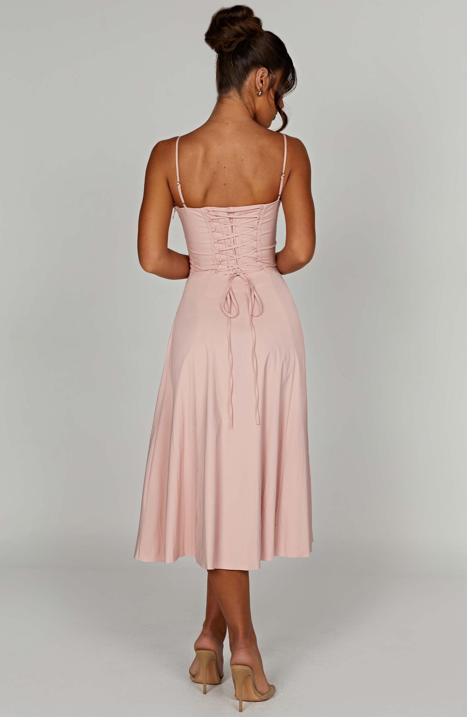 Deanna Midi Dress - Blush Product Image