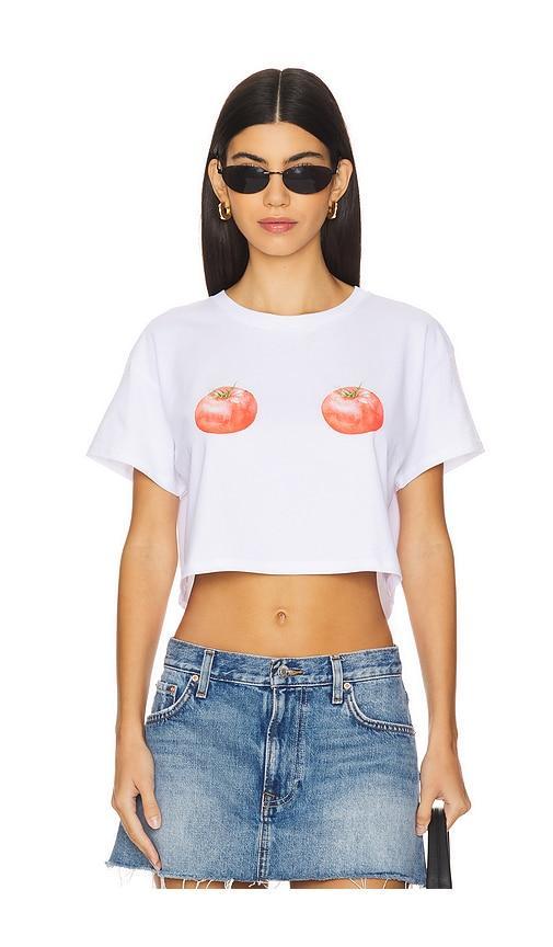 Ripened Tomatoes Crop Top Polychrome Goods Product Image