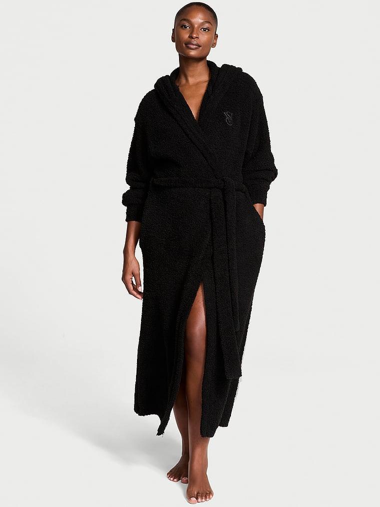 Chenille Hooded Long Robe Product Image