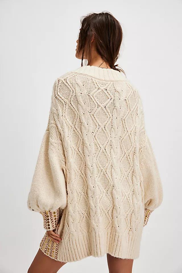 Gilded Cable Embellished Sweater Product Image