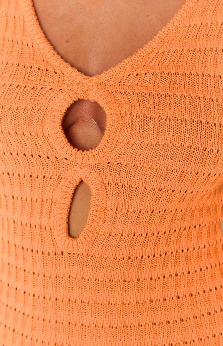 Aufrey Orange Mini Dress Product Image