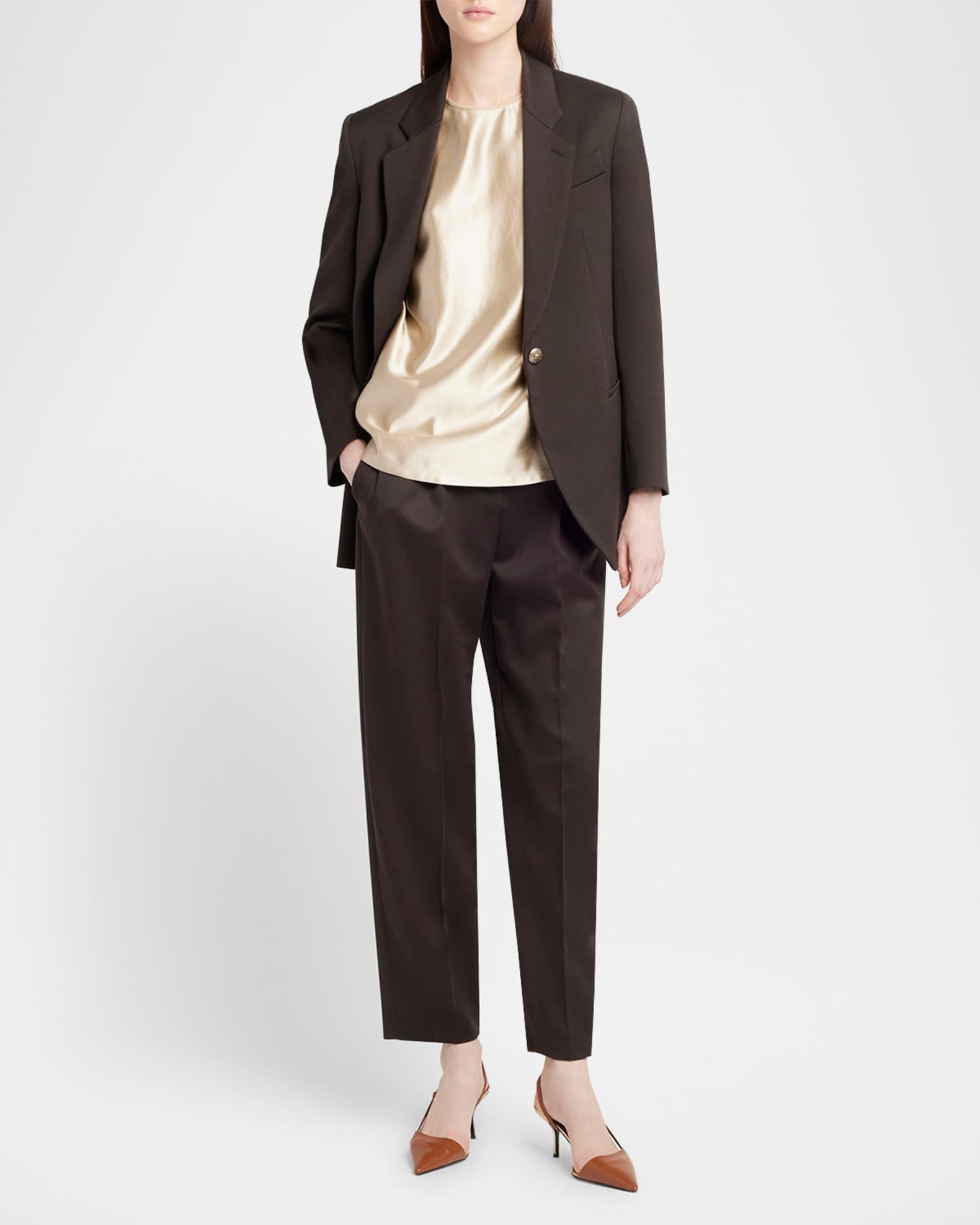 Virgin Wool Single-Breasted Blazer Product Image