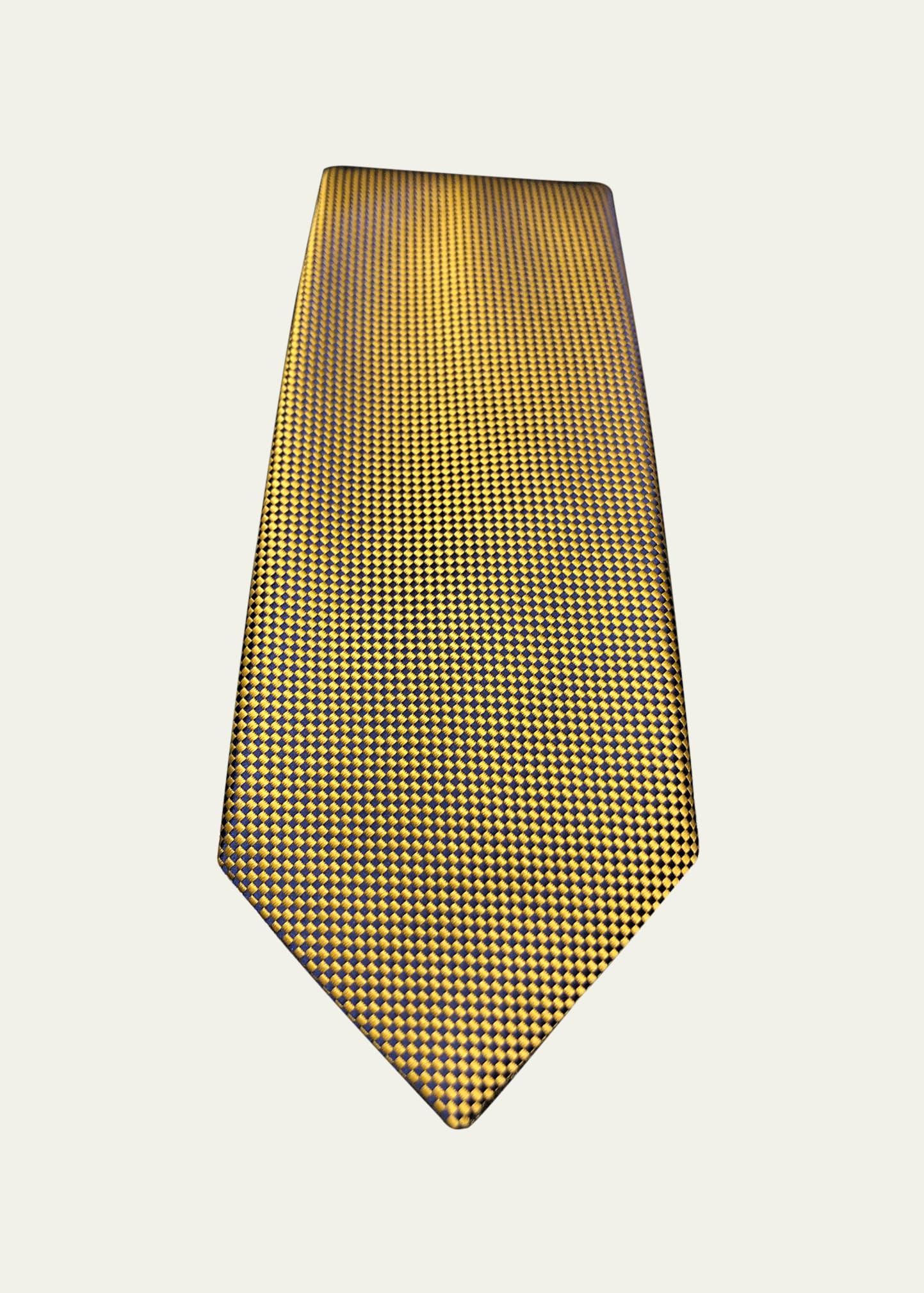 Mens Micro-Diamond Silk Tie Product Image