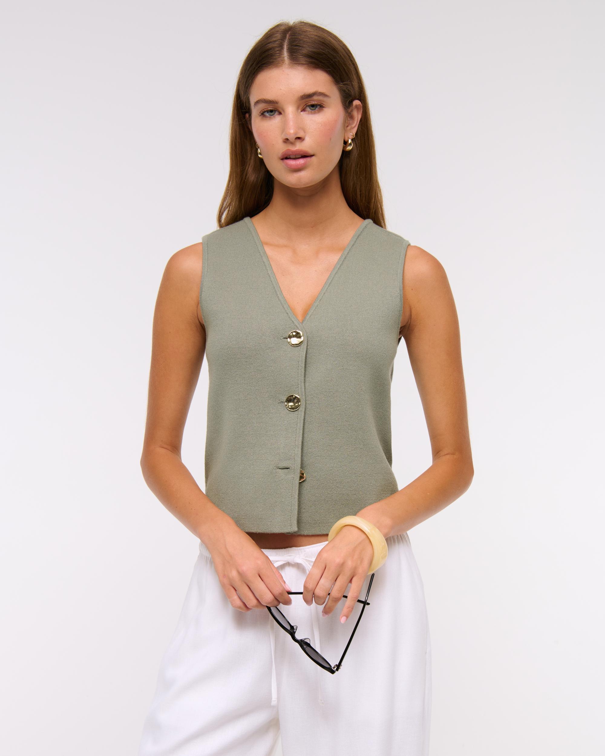 LuxeLoft V-Neck Vest Product Image