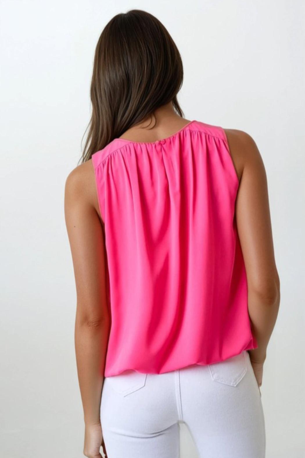 Shirred Bubble Top Product Image