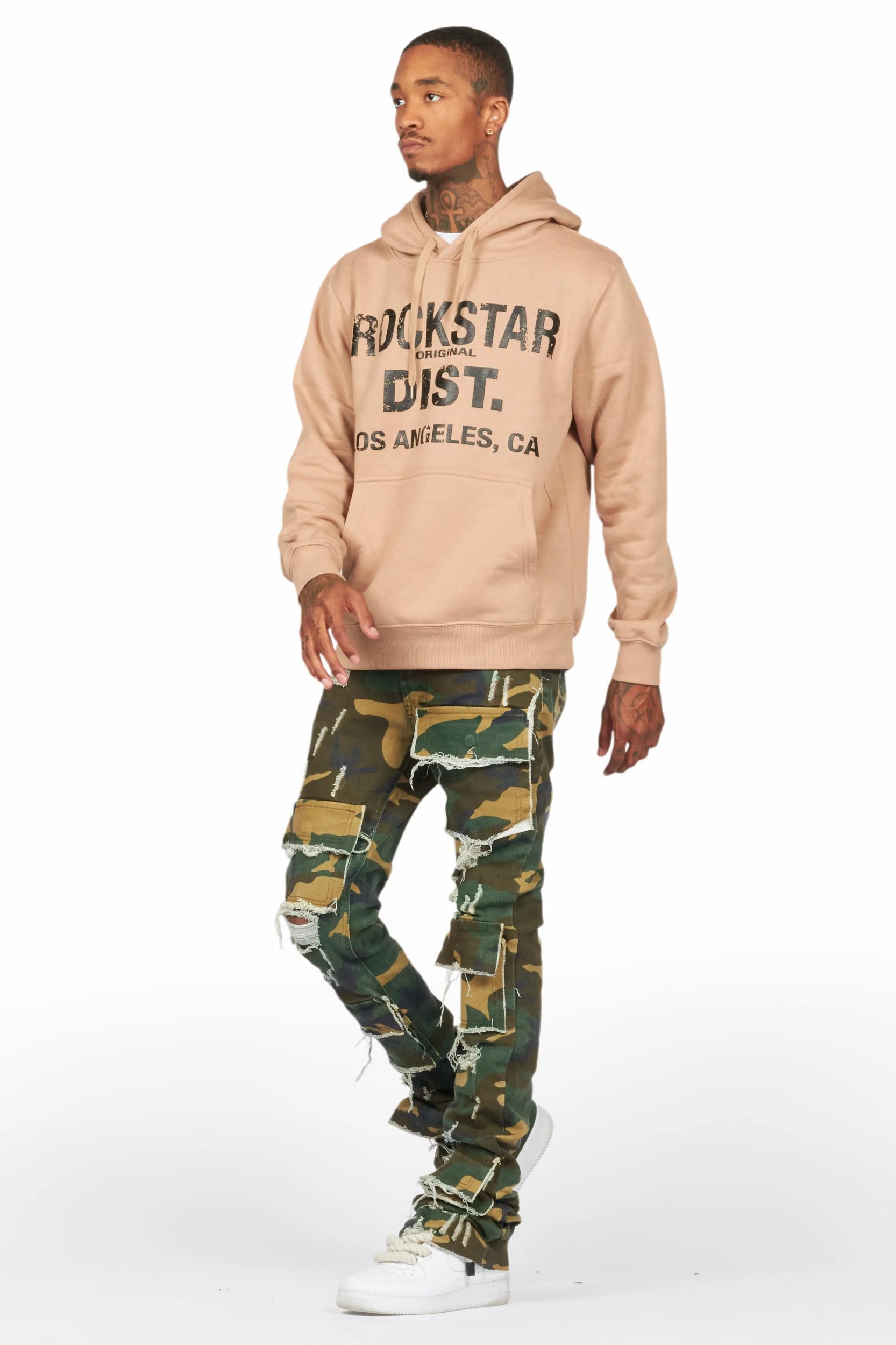 Lake Khaki Hoodie & Petrus Stacked Flare Jean Bundle Male Product Image