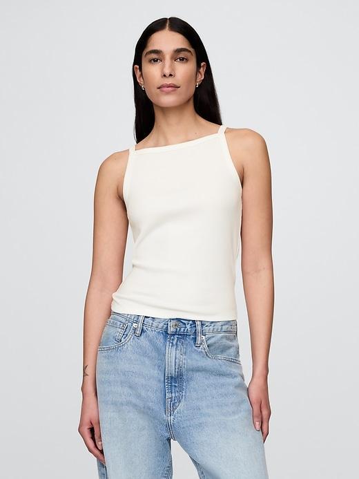 Modern Apron Neck Tank Top Product Image