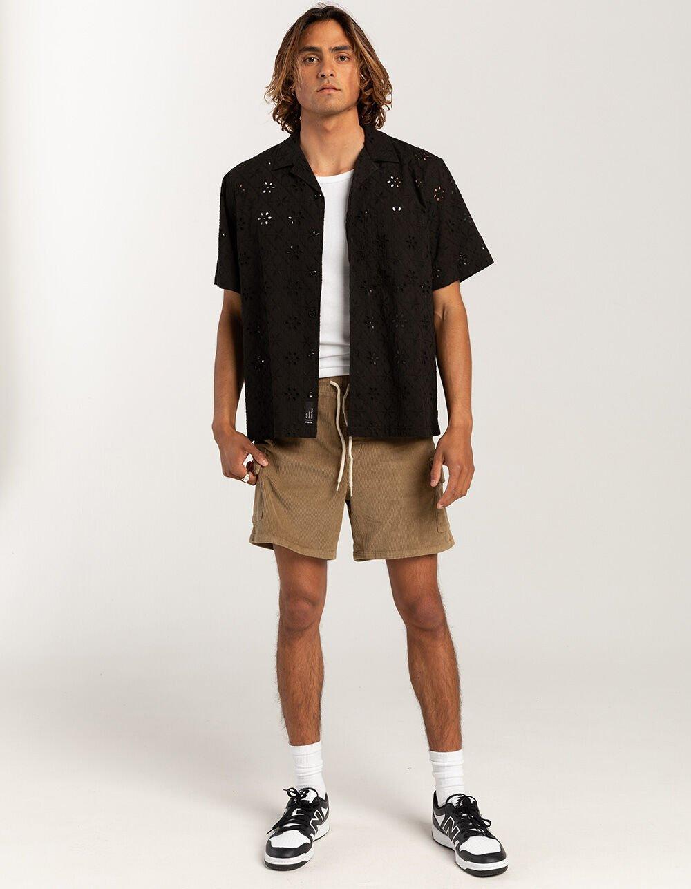 RSQ Mens Eyelet Camp Shirt Product Image