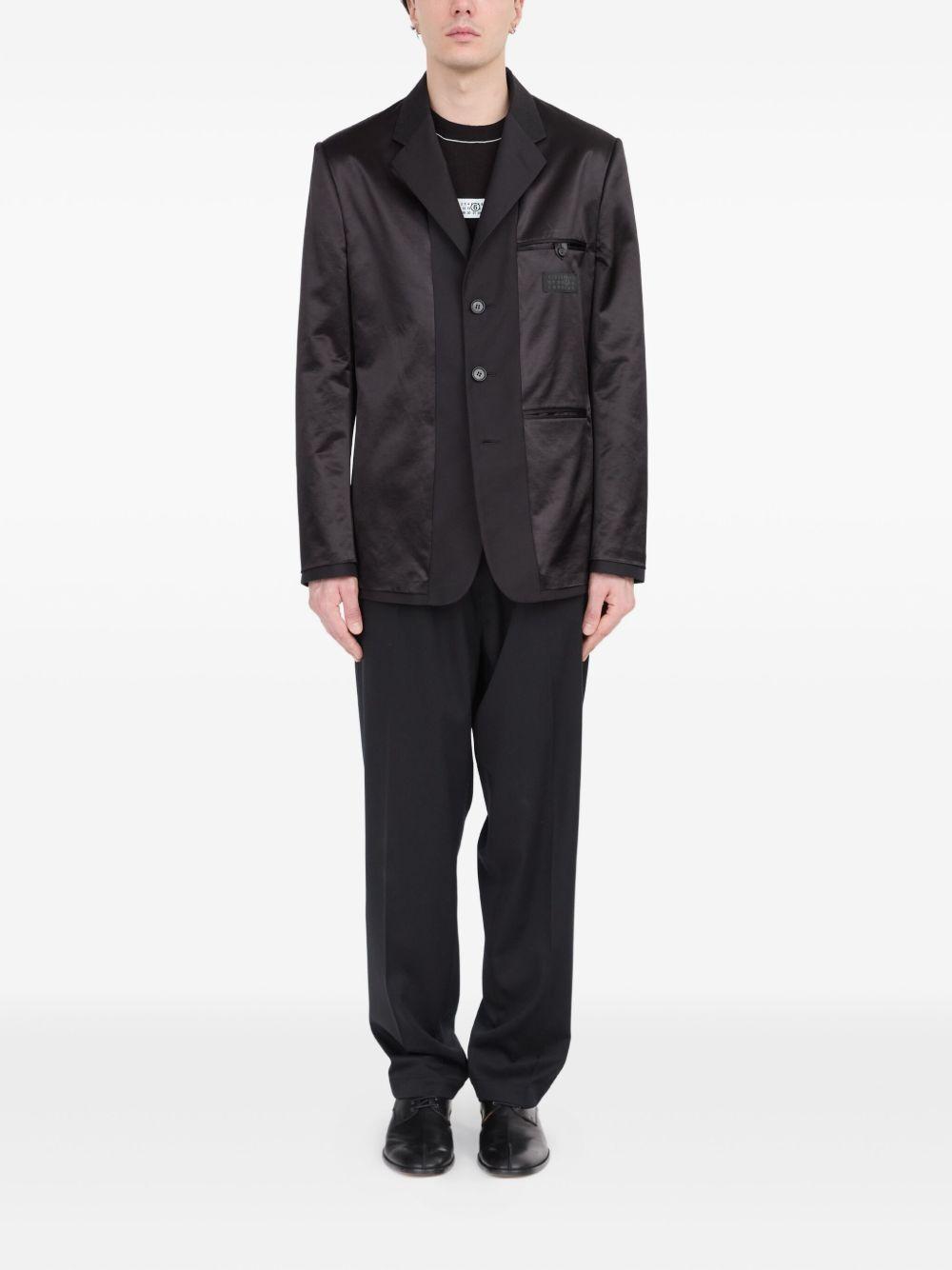 satin-finish blazer Product Image