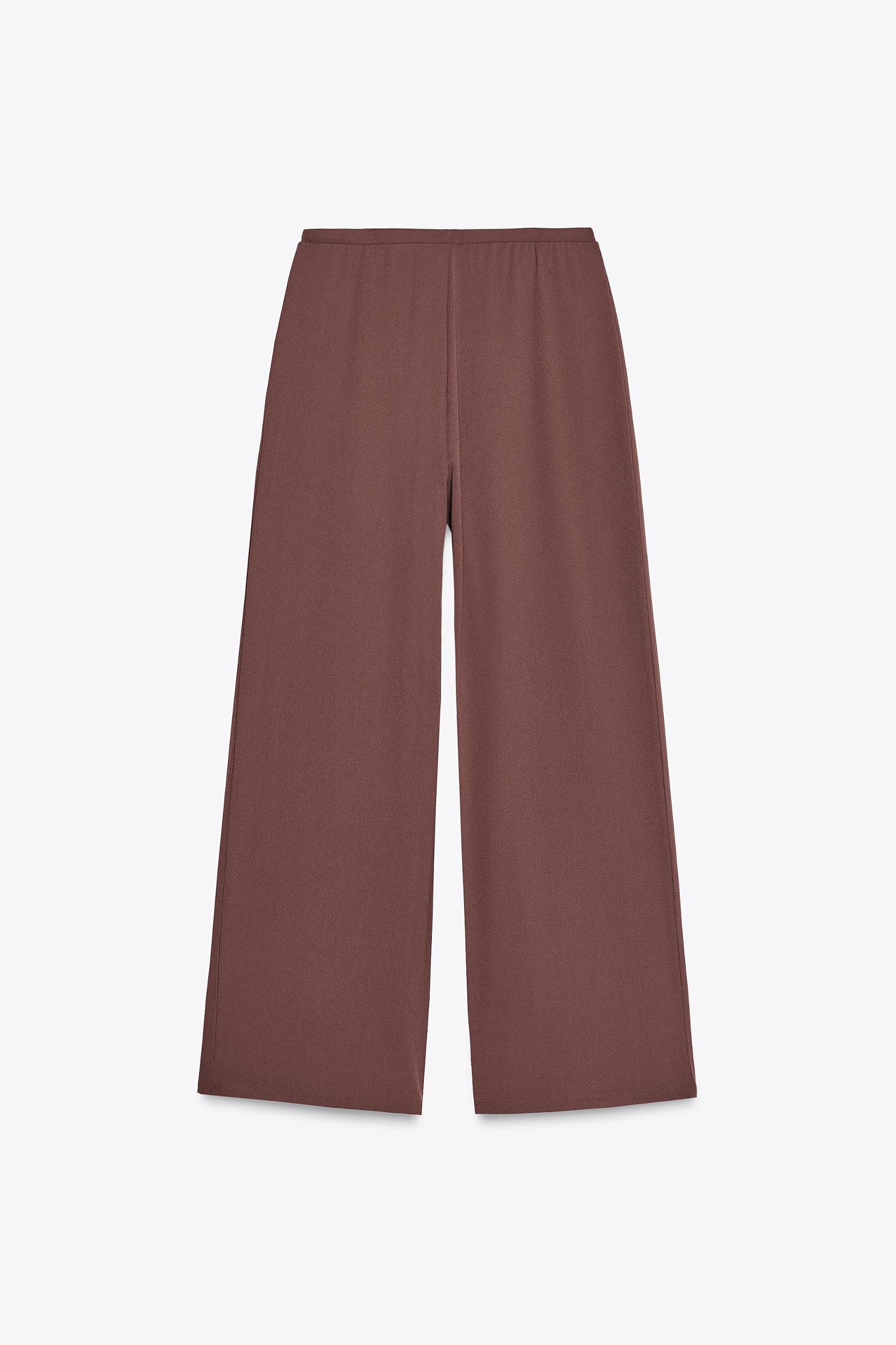 TEXTURED STRAIGHT LEG PANTS Product Image