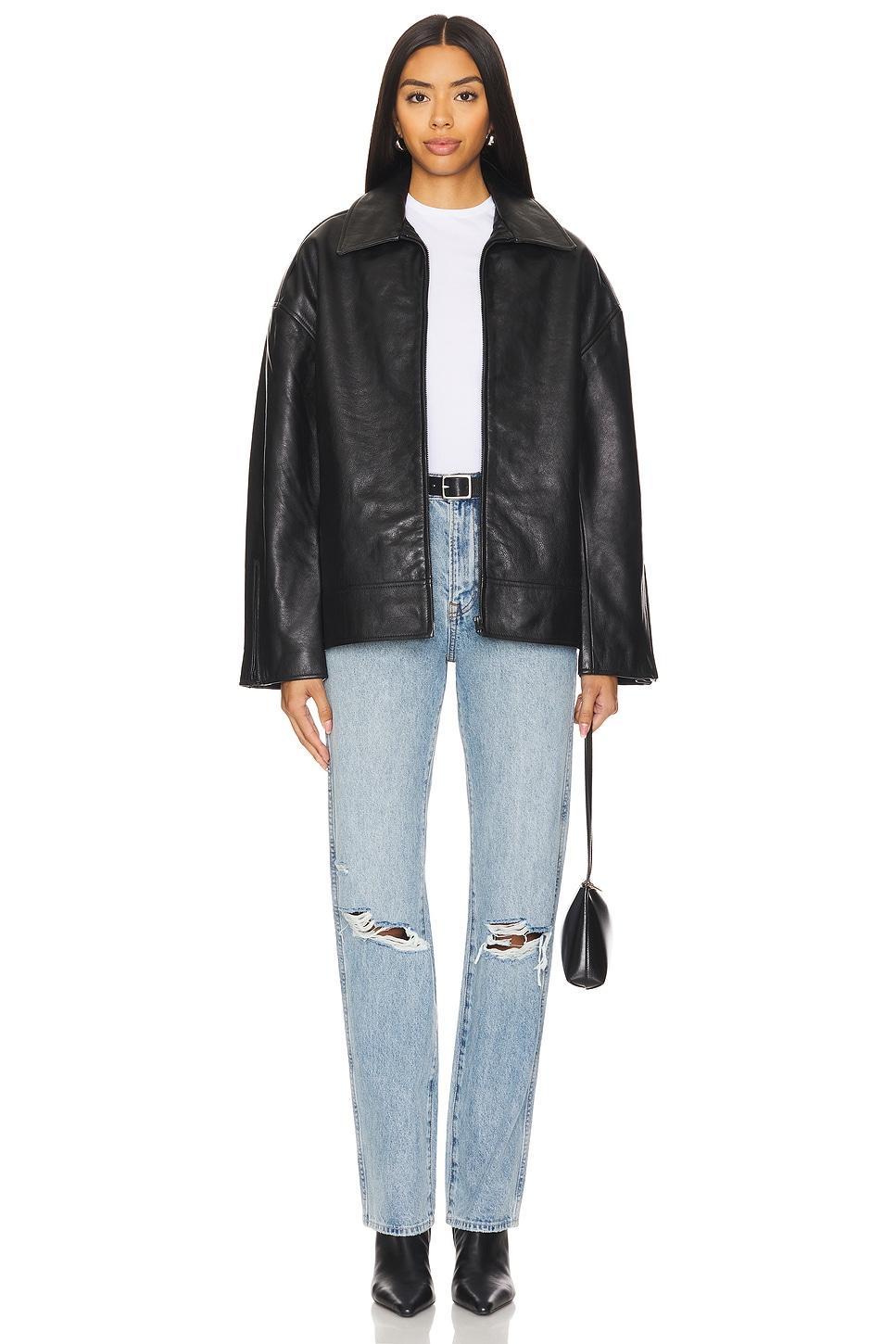 Alek Leather Jacket GRLFRND Product Image