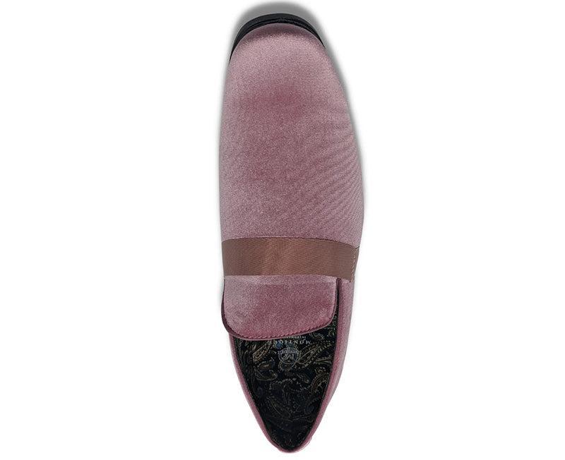 (Size 9½) Pink Solid Velvet Loafer Product Image