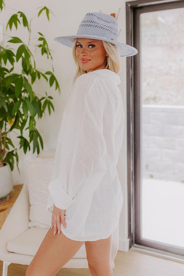 Seaside Breeze Linen-Blend Button Up Product Image