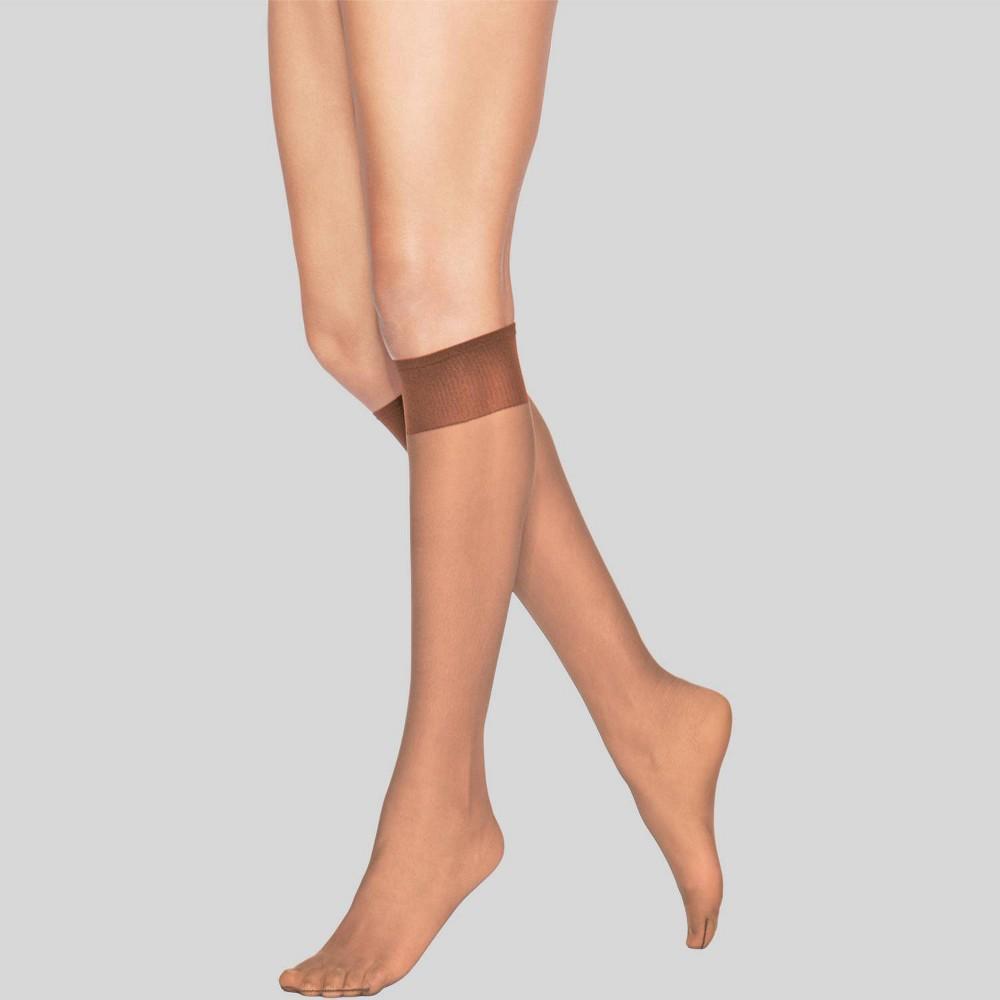 L'eggs Everyday Women's 10pk Knee Highs - Suntan L Product Image