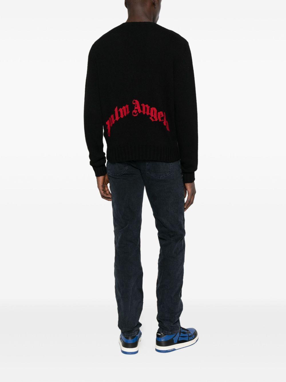 crew-neck knit sweater Product Image