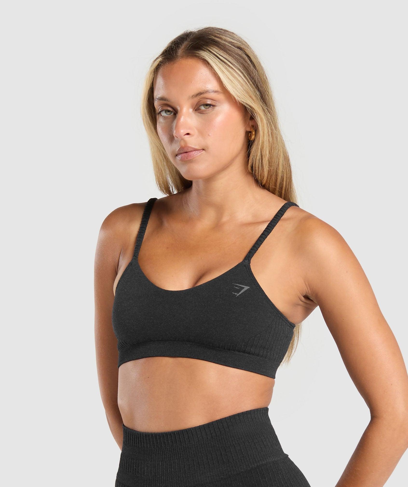 Gymshark Luxe Seamless Bralette - Coal Marl Female Product Image