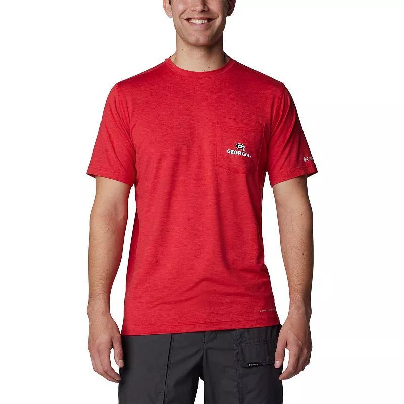 Men's Columbia Red Georgia Bulldogs Tech Trail Omni-Wick T-Shirt,  Product Image