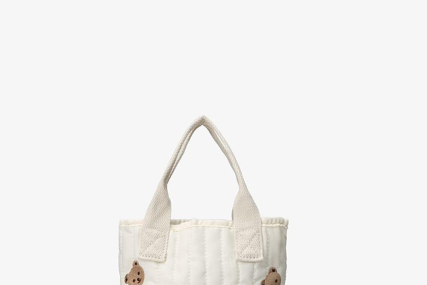 Embroidered Quilted Bucket Bag Product Image