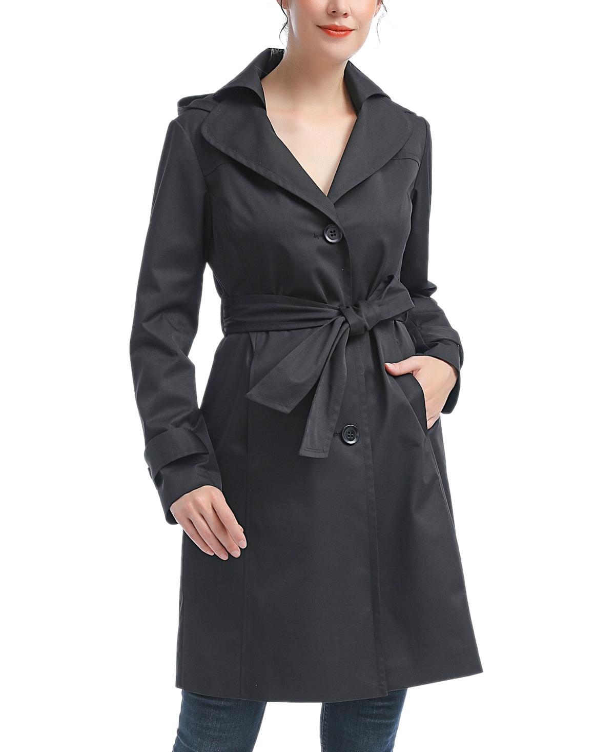 Kimi + Kai Womens Adel Water-Resistant Hooded Trench Coat Product Image