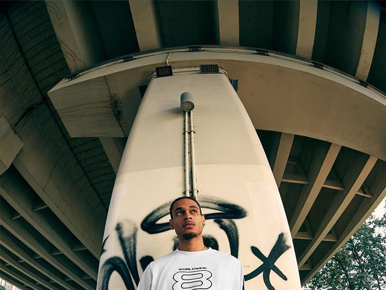 Printed Overfit Sports T-Shirt Product Image