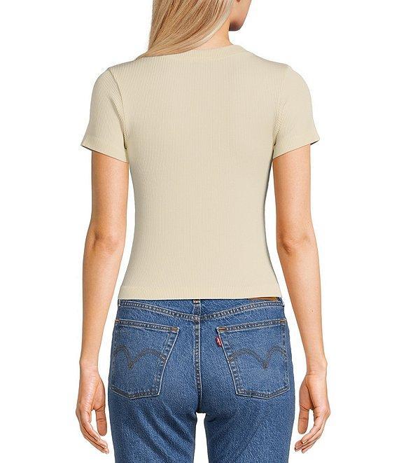 Moa Moa Short Sleeve Crew Neck Pullover T-Shirt Product Image