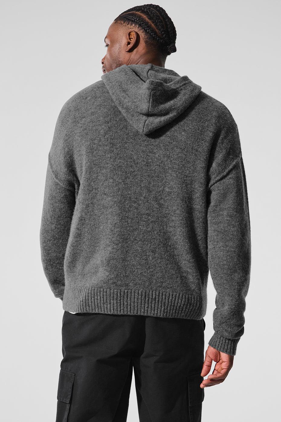 New Class Cashmere Full Zip Hoodie - Platinum Grey Male Product Image