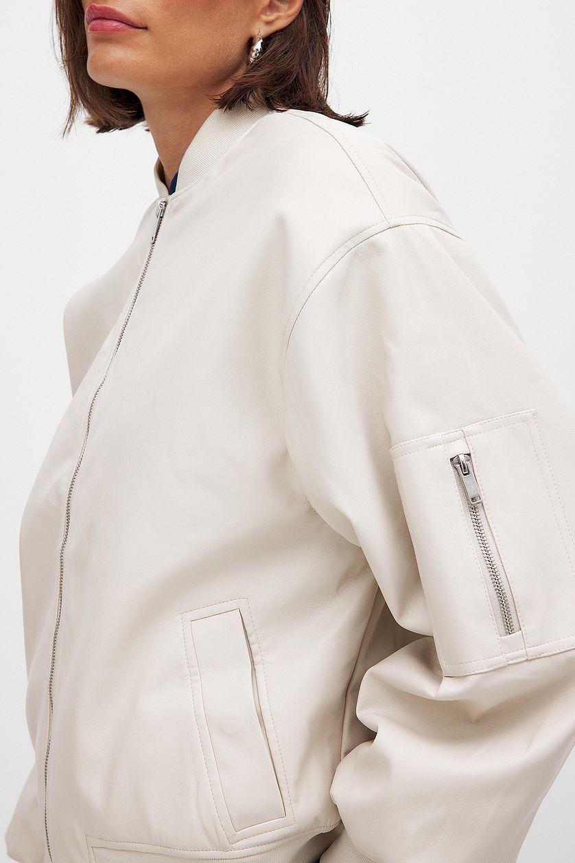 Pu Bomber Jacket Product Image