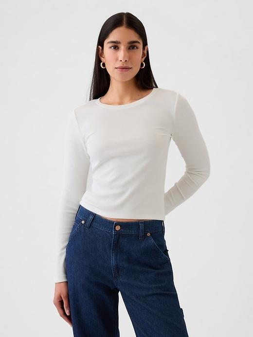 Modern Rib Cropped T-Shirt Product Image