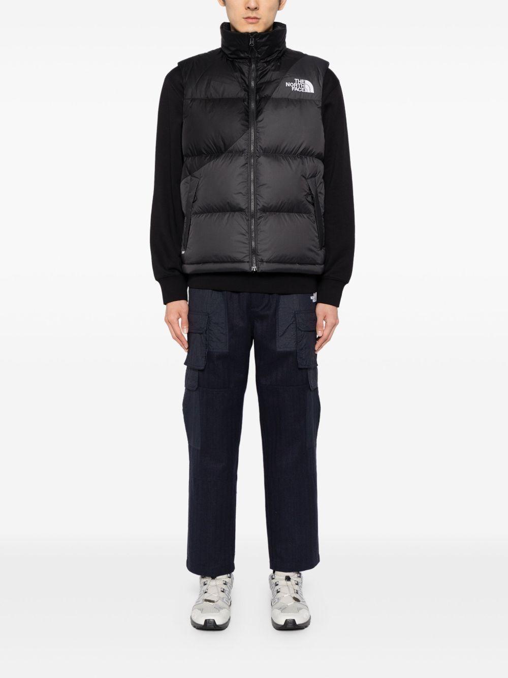 logo-embroidered padded jacket Product Image