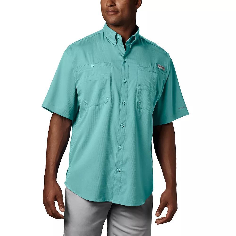 Men's Columbia PFG UPF 40 Tamiami™ II Short Sleeve Button-Down Shirt, Size: XL, Cool Gray Product Image