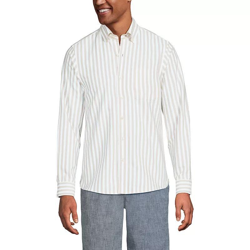Men's Lands' End Button-Down Sail Rigger Oxford Button-Down Shirt,  Product Image