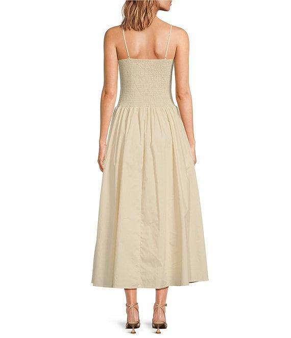 Lucy Paris Hazel Square Neck Sleeveless Smock Drop Waist Dress Product Image