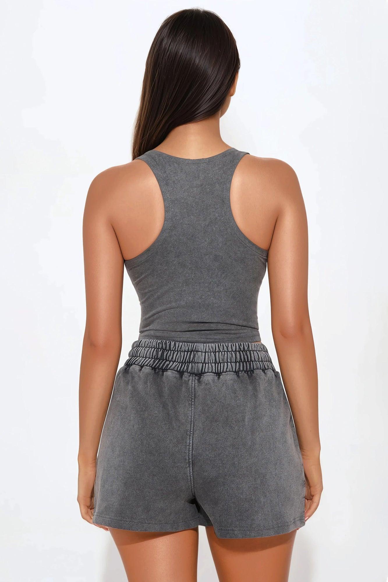 Relax And Chill Short Set - Charcoal Product Image