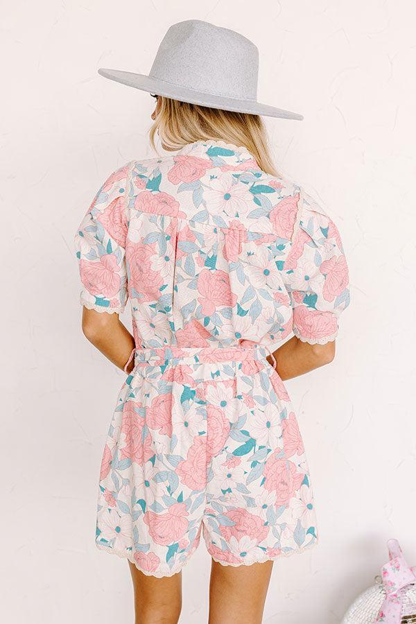 Season Of Bliss Linen-Blend Romper Product Image