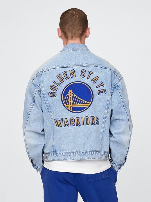 NBA Los Angeles Lakers Icon Denim Jacket Product Image