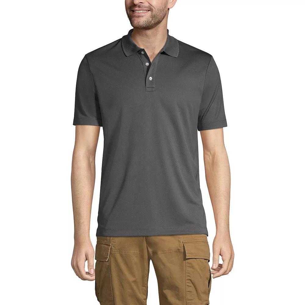 Men's Lands' End Short Sleeve Moisture-Wicking Active Polo Shirt,  Product Image