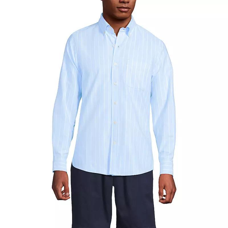 Men's Lands' End Button-Down Sail Rigger Oxford Button-Down Shirt,  Product Image